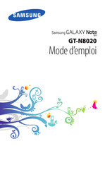 Samsung GT-N8020 Mode D'emploi