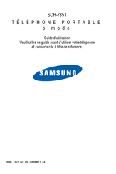 Samsung SCH-r351 Guide D'utilisation