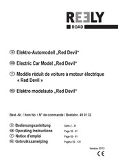 Reely ROAD Red Devil Notice D'emploi