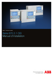 ABB Relion 670 2.1 CEI Série Manuel D'installation