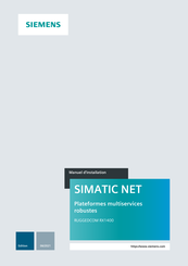 Siemens SIMATIC NET RUGGEDCOM RX1400 Manuel D'installation