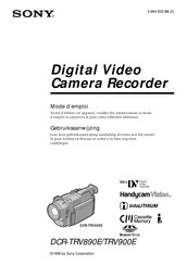 Sony DCR-TRV900E Mode D'emploi