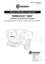 Glasdon TURBOCAST 1000 Manuel D'utilisation Et D'entretien