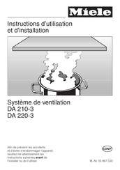 Miele DA 220-3 Instructions D'utilisation Et D'installation