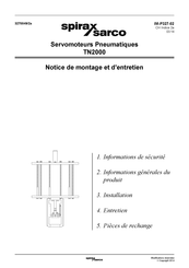 Spirax Sarco TN2000 Notice De Montage Et D'entretien