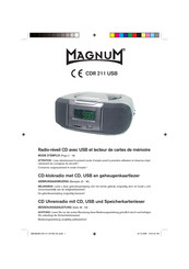 Magnum CDR 211 USB Mode D'emploi