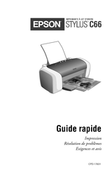 Epson STYLUS C66 Guide Rapide