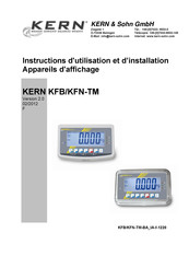 KERN KFN-TM Instructions D'utilisation Et D'installation