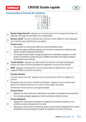 Simrad CRUISE Guide Rapide