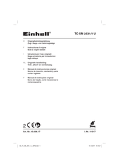 EINHELL TC-SM 2531/1 U Instructions D'origine