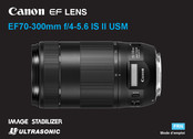 Canon ULTRASONIC EF Série Mode D'emploi