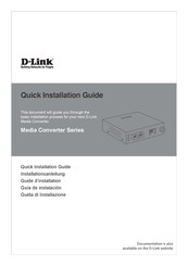 D-Link Media Converter Série Guide D'installation