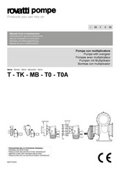 Rovatti Pompe T2-150 Manuel D'utilisation Et D'entretien