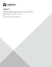 Vertiv Liebert GXT5 Guide D'installation Et D'utilisation