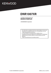 Kenwood DNR1007XR Mode D'emploi