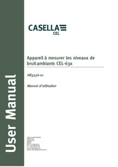 Casella CEL-633 Manuel D'utilisation