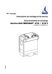 Beko BEKOMAT 31U Instructions De Montage Et De Service