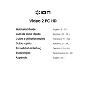 ION Video 2 PC HD Guide D'utilisation Rapide