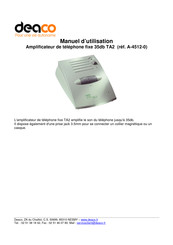 HumanTechnik TA-2 Manuel D'utilisation