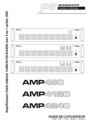 Audiophony PA AMP4120 Guide De L'utilisateur