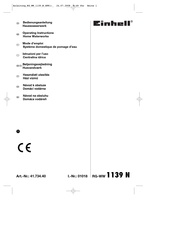 EINHELL 41.734.40 Mode D'emploi