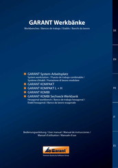 Garant KOMBI Sechseck-Werkbank Manuel D'utilisation