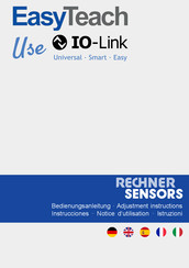 Rechner Sensors EasyTeach IO-Link Notice D'utilisation