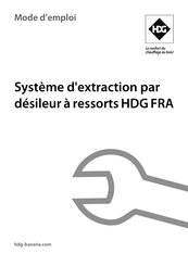 HDG FRA 2,0 Mode D'emploi