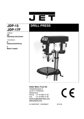 Jet JDP-15 Mode D'emploi