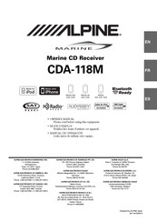 Alpine CDA-118M Mode D'emploi