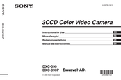 Sony DXC-390P Mode D'emploi