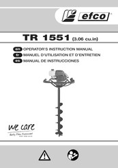 Efco TR 1551 Manuel D'utilisation Et D'entretien