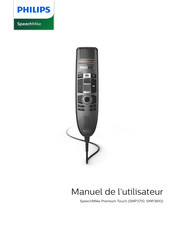 Philips SpeechMike Premium Touch SMP3710 Manuel De L'utilisateur
