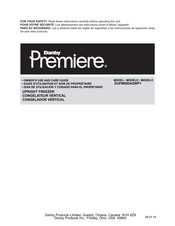 Danby Premiere DUFM085A2WP1 Guide D'utilisation Et Soins De Propriètaire