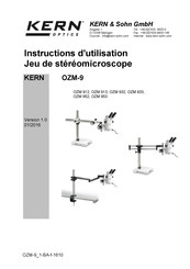 KERN and SOHN OZM-9 Série Instructions D'utilisation