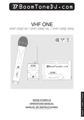 BoomToneDJ VHF-ONE MHL Mode D'emploi