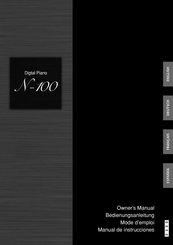 Yamaha N-100 Mode D'emploi