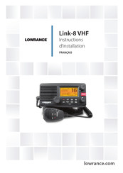 Lowrance Link-8 VHF Instructions D'installation