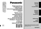 Panasonic RR-QR170 Mode D'emploi