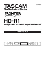 Teac Tascam HD-R1 Mode D'emploi