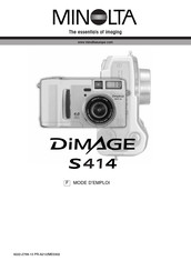 Minolta diMAGE S414 Mode D'emploi