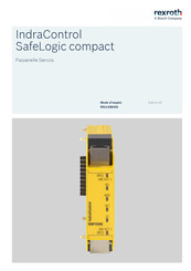 Bosch Rexroth IndraControl SafeLogic compact Mode D'emploi