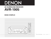 Denon AVR-1905 Mode D'emploi