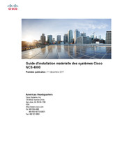 Cisco NCS 4000 Guide D'installation