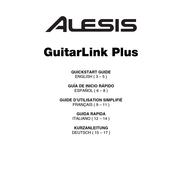 Alesis GuitarLink Plus Guide D'utilisation Simplifié