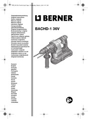 Berner BACHD-1 36V Notice Originale