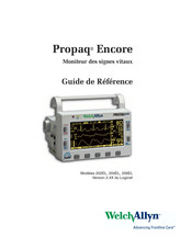 Welch Allyn Propaq Encore 206EL Guide De Référence