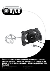 Ayce R6212B Traduction De La Notice Originale