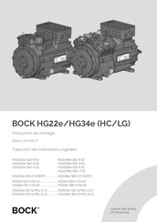 bock HG34e/215-4 Instructions De Montage