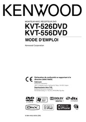Kenwood KVT-556DVD Mode D'emploi